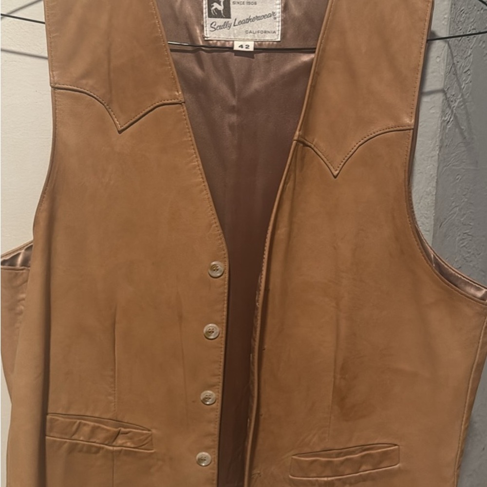 Scully Leatherwear Leather Vest